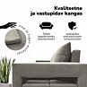 Kahekohaline lahtikäiv diivan lauakese ja tumbadega COMBO
