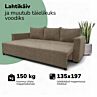 Klassikaline diivanvoodi pesukastiga LINE