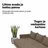 Klassikaline diivanvoodi pesukastiga LINE