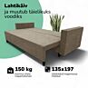 Klassikaline diivanvoodi pesukastiga X LINE