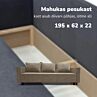 Klassikaline diivanvoodi pesukastiga X LINE