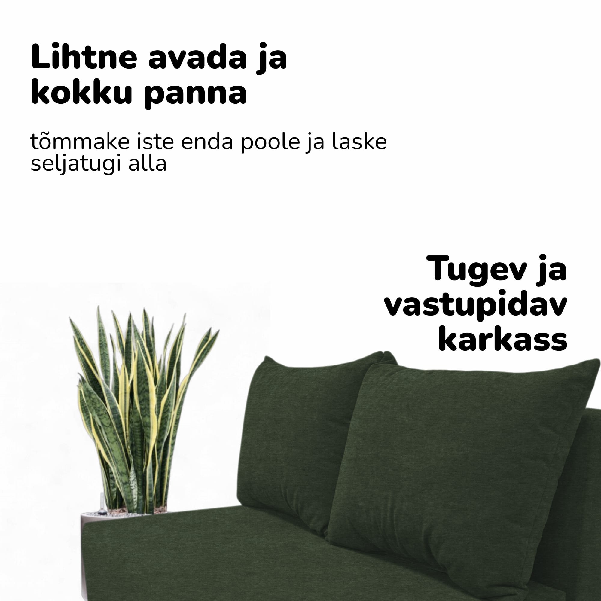 Kahekohaline lahtikäiv diivan X MINI